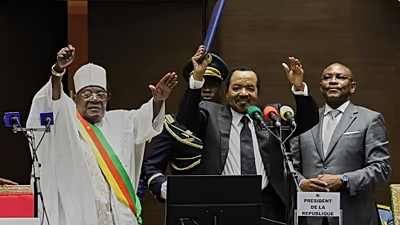 CAMEROON’S PAUL BIYA SWORN IN FOR EIGHTH PRESIDENTIAL TERM AMID ACCUSATIONS OF ‘CONSTITUTIONAL COUP’￼